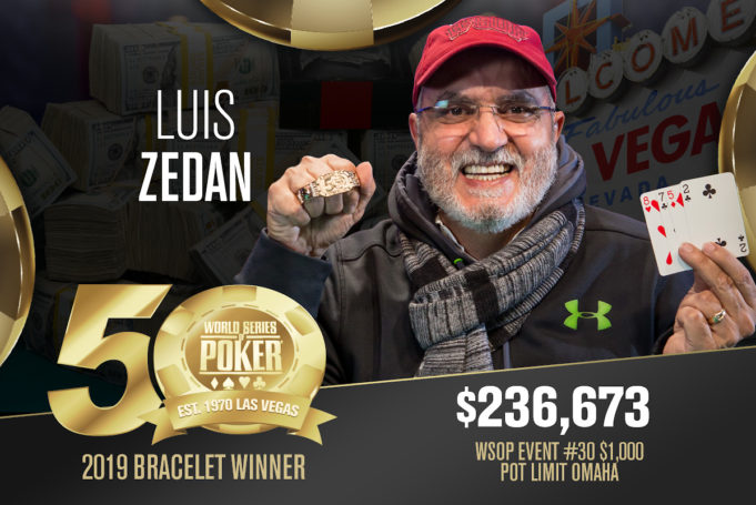 Luis Zedan campeão do Evento #30 da WSOP