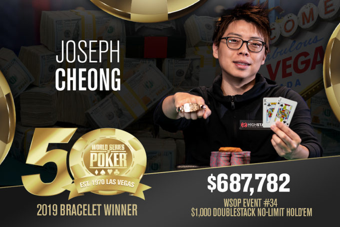 Joseph Cheong - Campeão Evento #34 - WSOP 2019