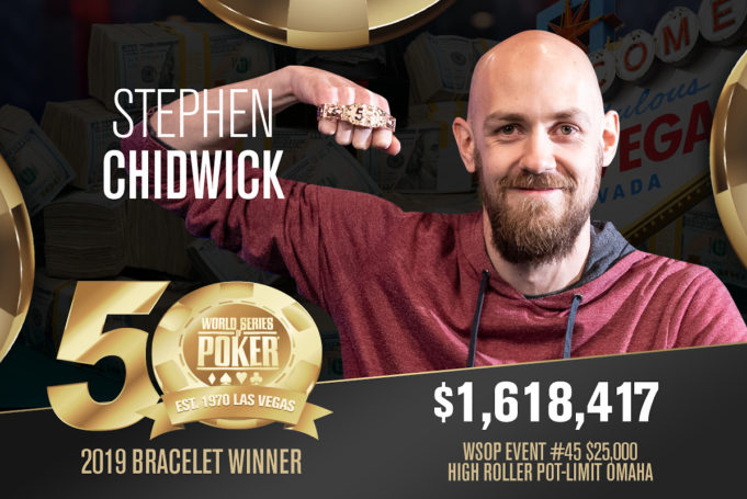 Stephen Chidwick - Campeão Evento #45 - WSOP 2019