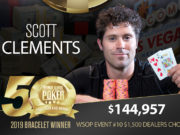 Scott Clements - Campeão Evento #10 - WSOP 2019