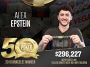 Alex Epstein - Campeão Evento #8 - WSOP 2019