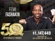 Femi Fashakin - Campeão Big 50 - WSOP 2019