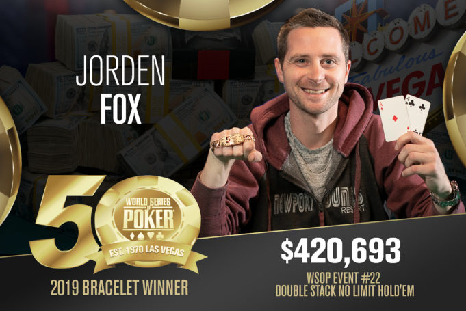 Jorden Fox - Campeão Evento #22 - WSOP 2019