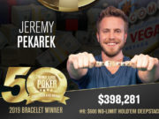 Jeremy Pekarek - Campeão Evento #9 - WSOP 2019