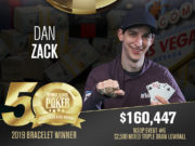 Dan Zack - Campeão Evento #6 - WSOP 2019