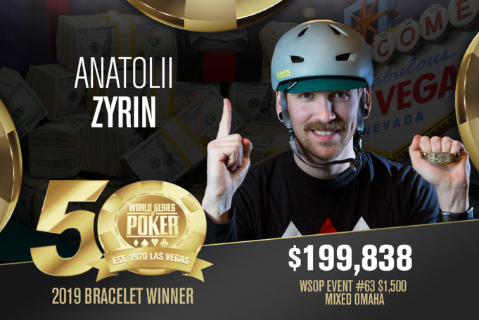 Anatolii Zyrin campeão do Evento #63 da WSOP