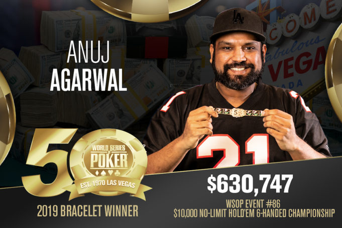 Anuj Agarwal vence o Evento #86 da WSOP