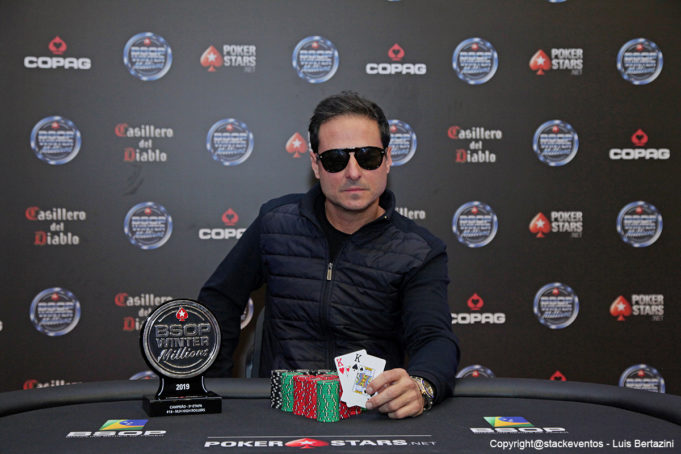 Mario Quintanilha campeão do High Roller do BSOP Winter Millions