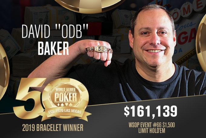 David Baker campeão do Evento #66 da WSOP