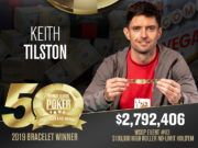 Keith Tilston campeão do Evento #83 da WSOP