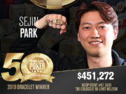 Sejin Park - Campeão Colossus - WSOP 2019