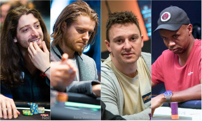 Igor Kurganov, Charlie Carrel, Sam Trickett e Phil Ivey