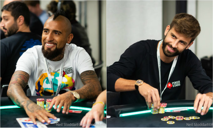 Arturo Vidal e Gerard Pique - EPT Barcelona