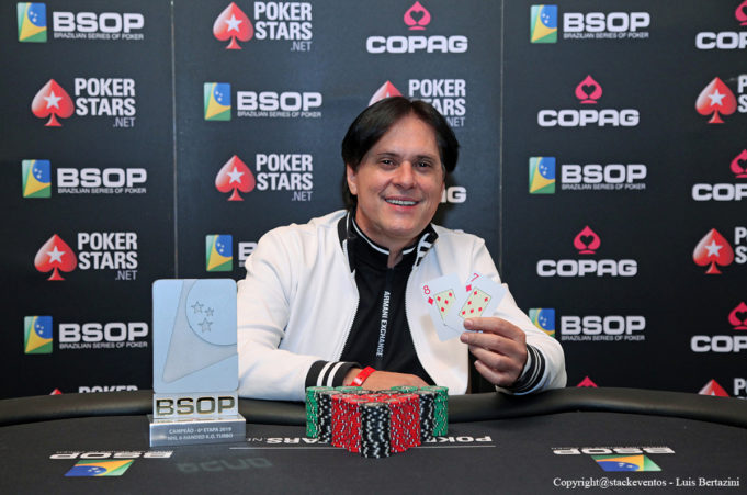 Luiz Miranda campeão do 6-handed Knockout do BSOP Gramado