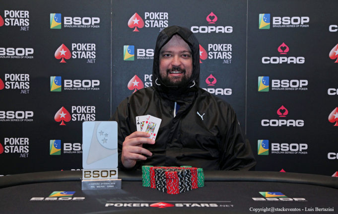 Diogo Nadai campeão do Big Pot do BSOP Gramado