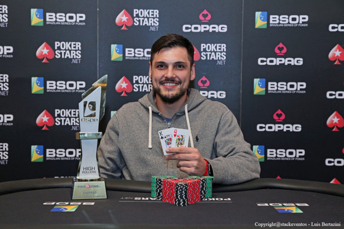 Thiago Grigoletti campeão do High Roller do BSOP Gramado