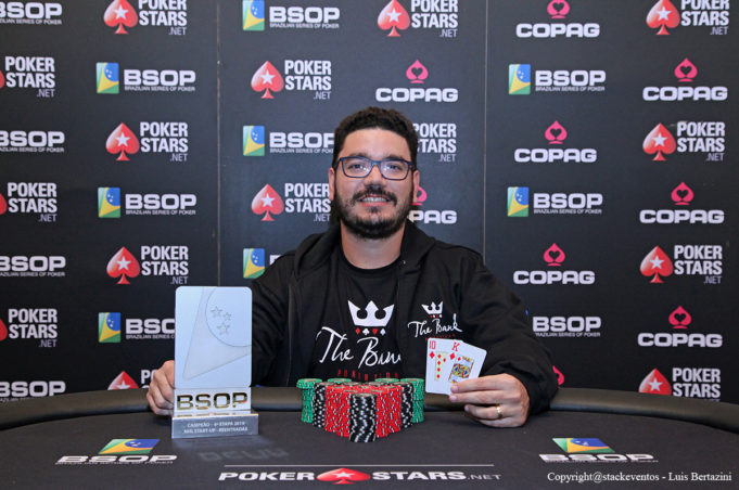 João Bauer campeão do Start-Up do BSOP Gramado