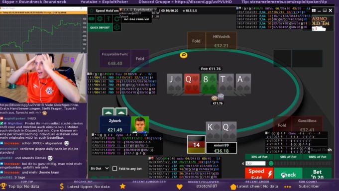 Streamer Royal Flush - Rene Exploitpoker