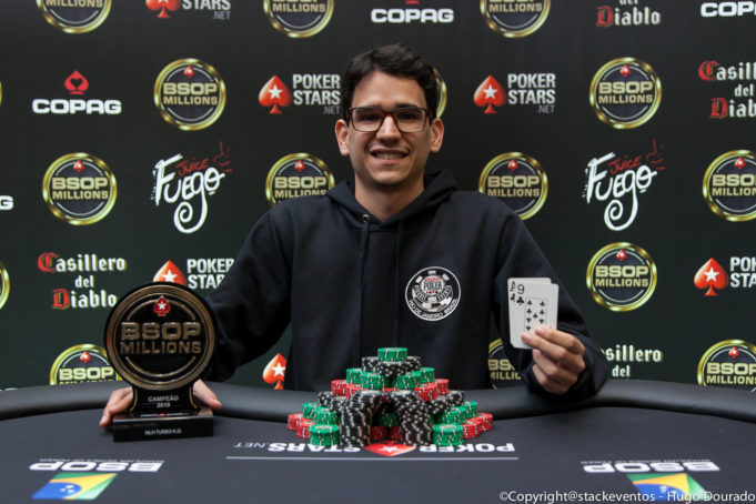 Leandro de Oliveira campeão do Turbo Knockout do BSOP Millions