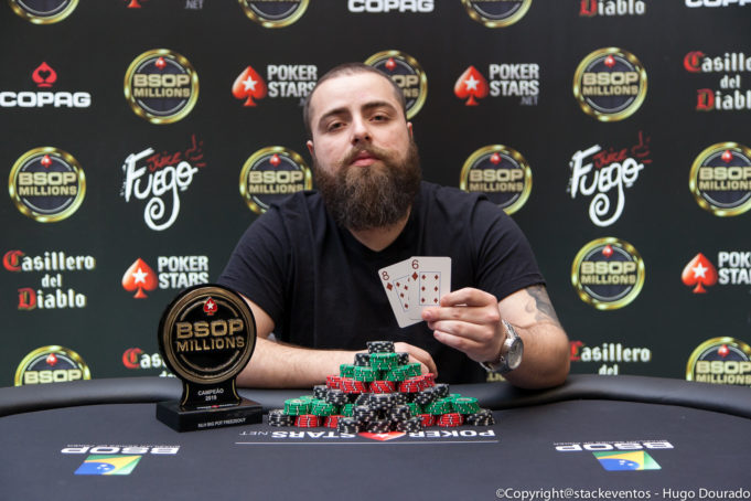 Lorenzo Bazei campeão do Big Pot Freezeout do BSOP Millions