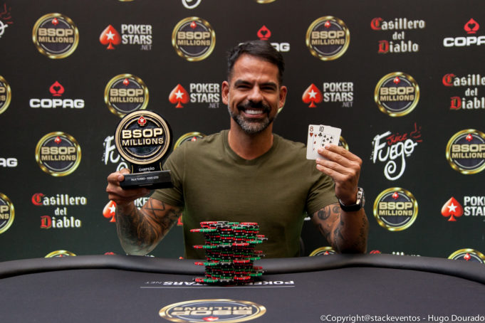 Flávio Sampaio campeão do 300K garantidos do BSOP Millions