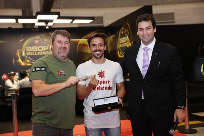 Chris Moneymaker, Yuri Martins e Devanir Campos - BSOP Millions