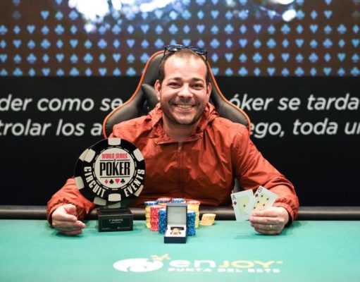 Guilherme Moura campeão do Evento #26 da WSOP Uruguai