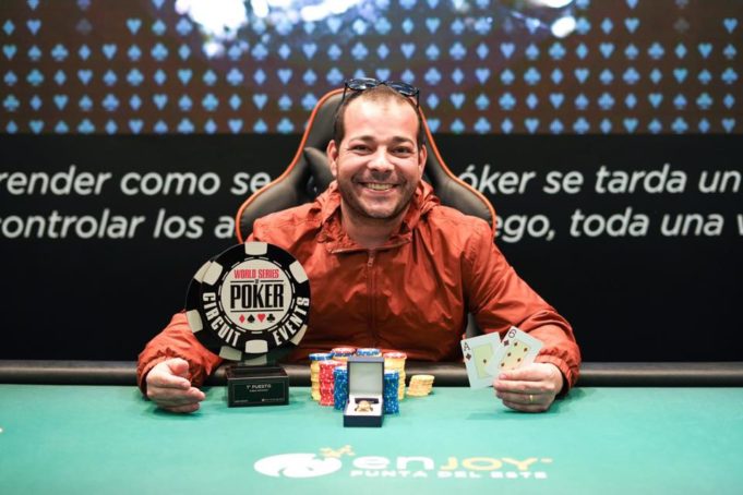 Guilherme Moura campeão do Evento #26 da WSOP Uruguai