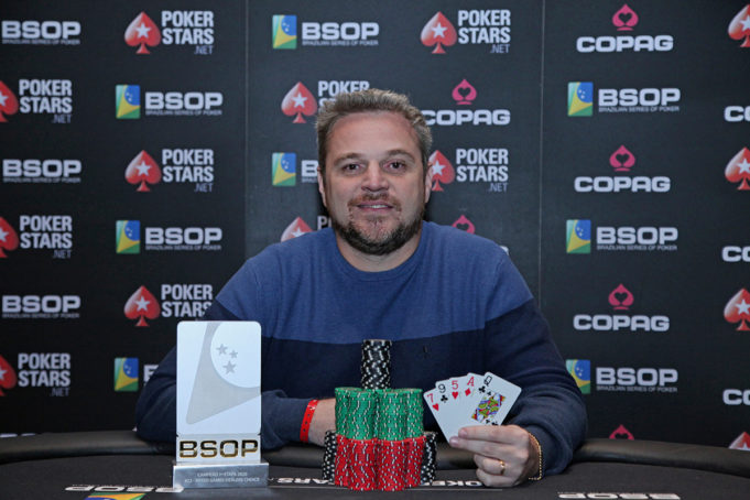 Rodrigo Garrido campeão do Mixed Games Dealers Choice do BSOP Brasília