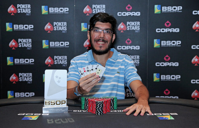 Nikolas Carvalho campeão do PLO Dealers Choice do BSOP Brasília