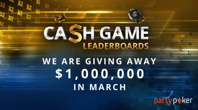 Cash game leaderboards - partypoker