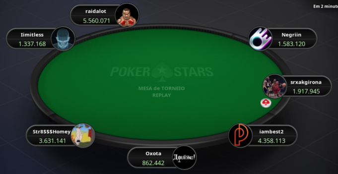 Mesa Final do Evento #3 da High Roller Series