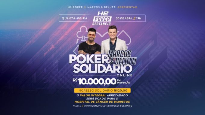 Poker Sertanejo Solidário - H2 Online