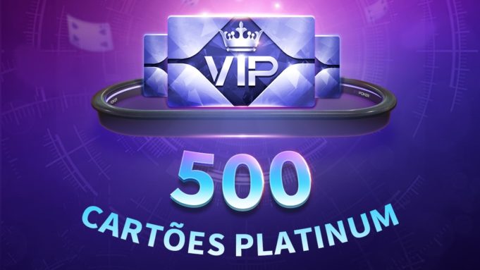 Promoção 500 cartões VIP Platinum - PPPoker