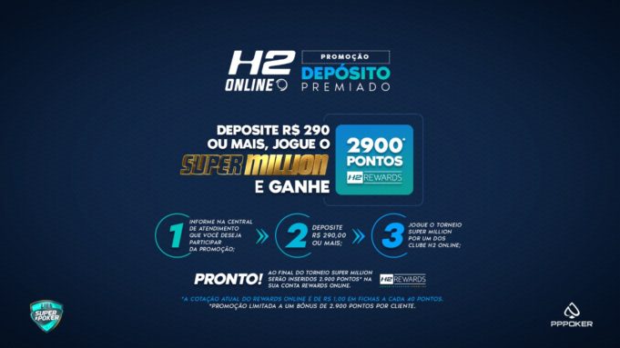 Promoção H2 Online - Liga SuperPoker