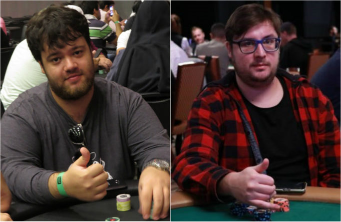 Caique Sanches e Pedro Madeira avançaram com um stack confortável para o Dia 2 do torneio