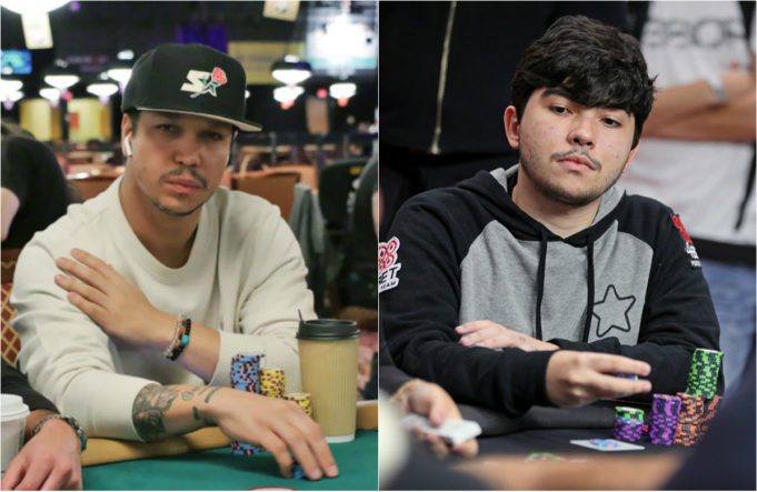 Felipe Mojave e Leonardo Mattos se envolveram em um pote de quase 100 blinds