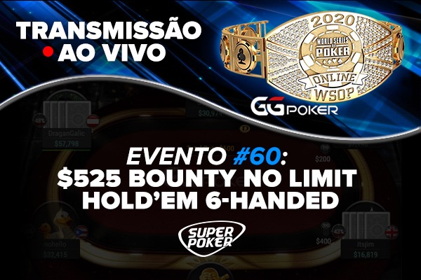 Transmissão Evento #60 da WSOP Online