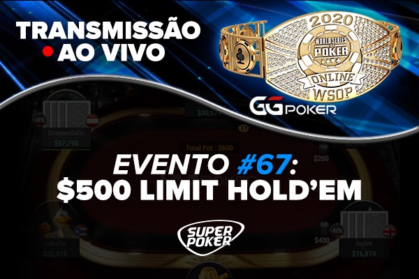 Transmissão Evento #67 da WSOP Online