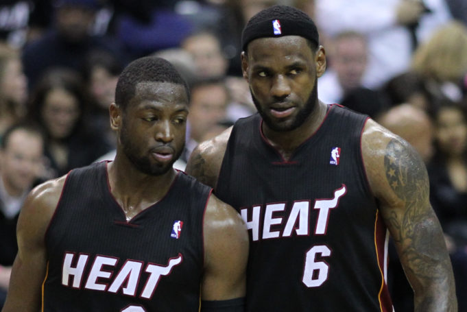 Dwyane Wade e Lebron James formaram uma dupla de peso no Miami Heat