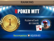 "RubensCorti" cravou o High Roller 150K da Liga Online H2 Brasil