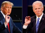 Joe Biden e Donald Trump se enfrentam pela presidência dos EUA