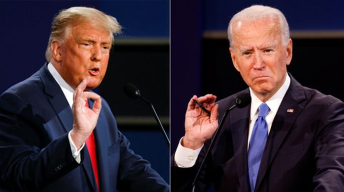 Joe Biden e Donald Trump se enfrentam pela presidência dos EUA