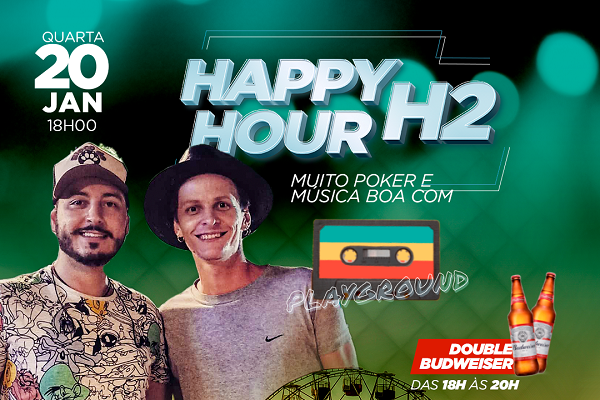 Happy Hour H2 promete animar o H2 Club Campinas nesta quarta (20)