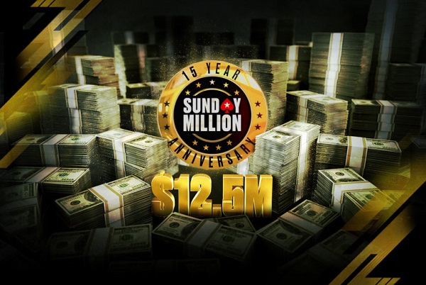 O Sunday Million de Aniversário terá US$ 500 mil em sorteios em 2021