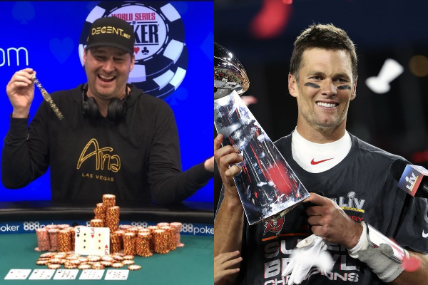 Phil Hellmuth e Tom Brady são considerados os maiores da história em seus esportes