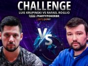 Desafio do partypoker teve pedida certeira de Rafael Roglio