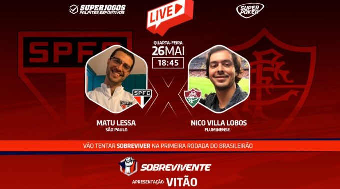 Live do SuperJogos será imperdível nesta quarta