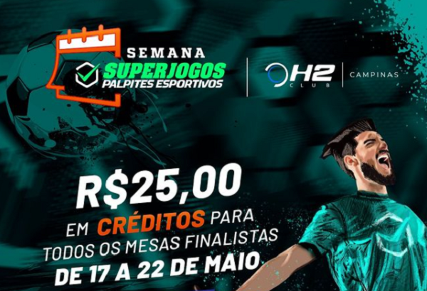 SuperJogos e H2 Club Campinas se juntam para premiar os melhores das mesas