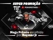 Neymar e PokerStars estão realizando uma super promoção nos perfis do SuperPoker